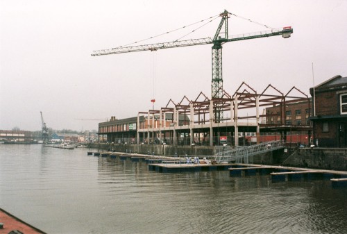 Construction in the Bristol Harbourside